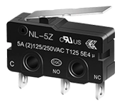 Tension Spring Structure Hinger Lever High Sensitivity Micro Switch