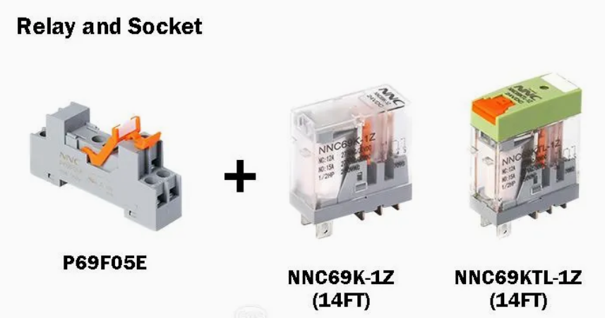 High-load Compact 16A Relay Socket P69K05E