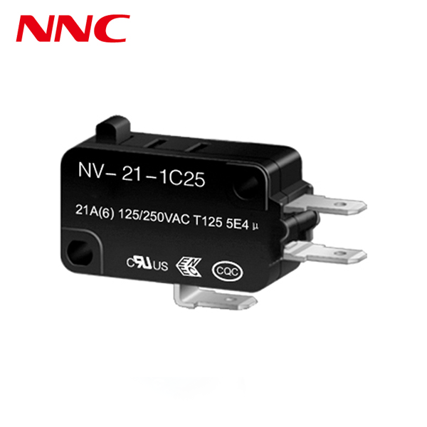 Up to 21A Switching Current Pin Plunger High Reliability Micro Switch 