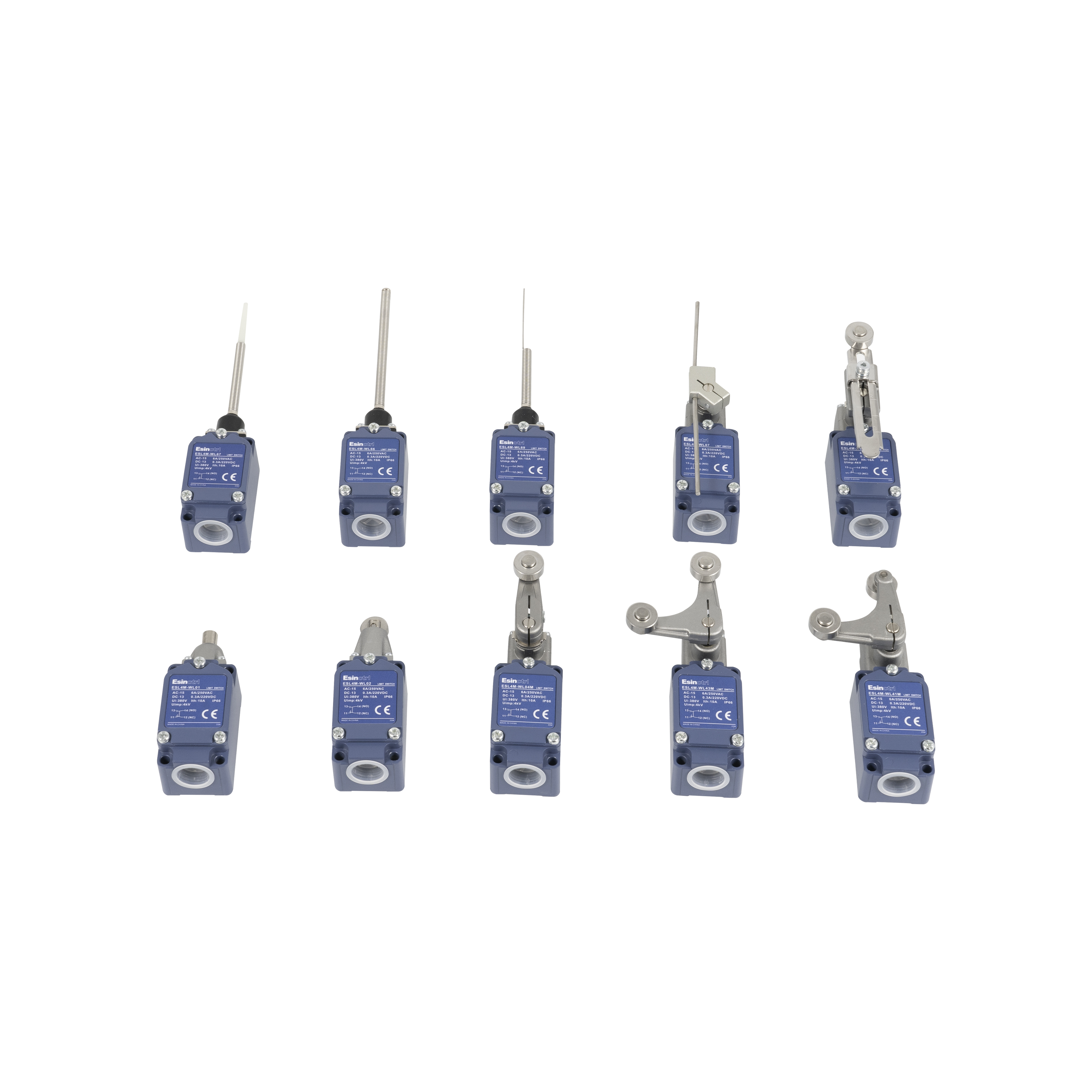Various Actuator Shapes 120 operations Limit Switch 